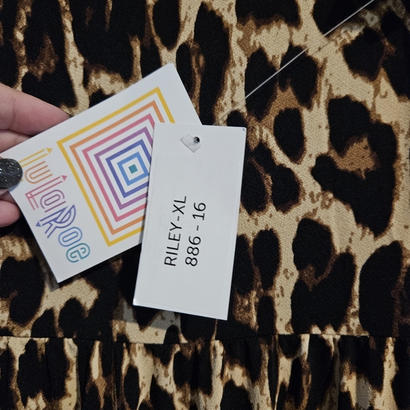 New nwt lularoe Riley dress xl 18 20 midi maxi - Picture 2 of 3